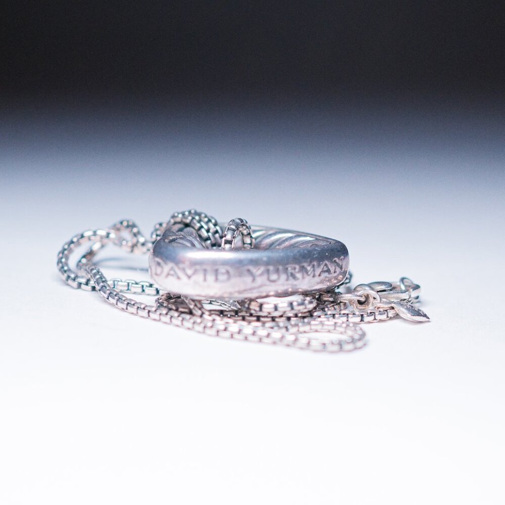 David Yurman Cable Heart Necklace - Picture 6 of 8